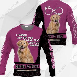 Golden Retriever-A Woman And Her Dog A Bond That can't Be Broken-0489-201219