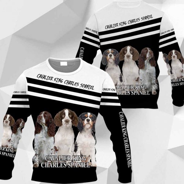 Cavalier King Charles Spaniel - Over Printed Shirts -Vr3-031219