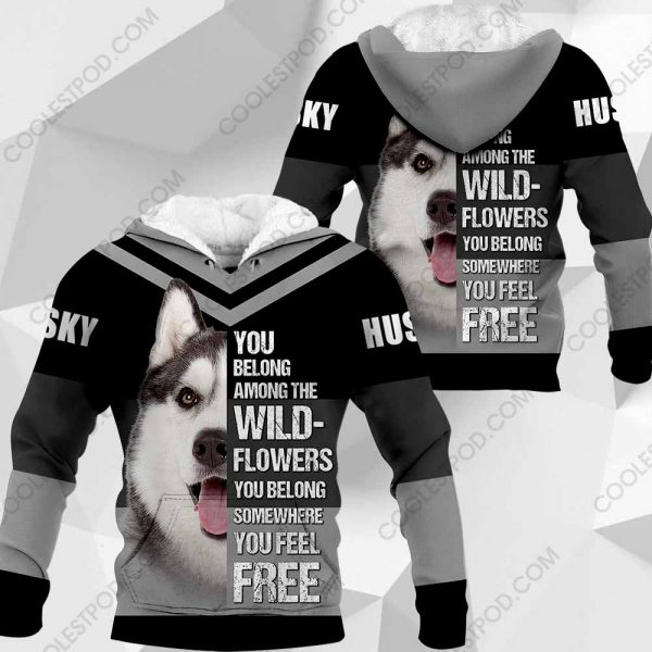 Husky You Belong Among The Wildflowers Vr2-0489-171219