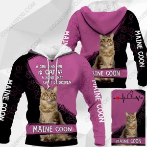 Maine Coon - A Girl And Her Cat - 0489-241219