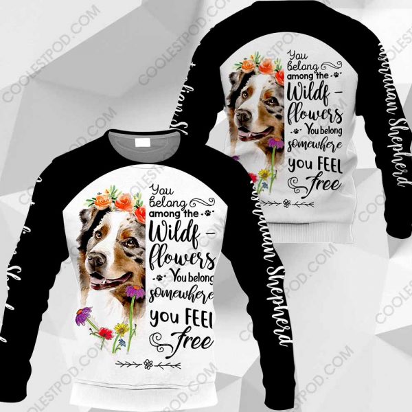 Australian Shepherd You Belong Among The Wildflowers-0489-161219