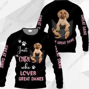 Just A Girl Who Loves Great Danes In Pocket - M0402 - 161219