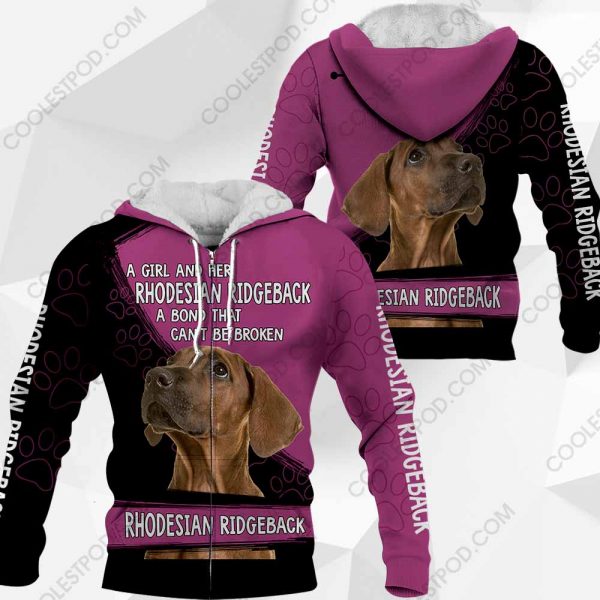 A Girl And Her Rhodesian Ridgeback A Bond That Can't Be Broken-0489-301119