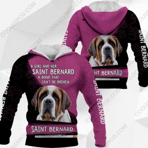 A Girl And Her Saint Bernard A Bond That Can't Be Broken-0489-101219