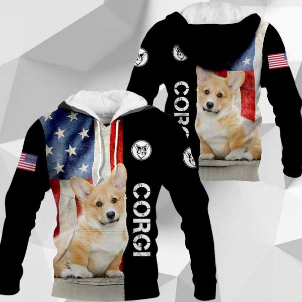 Corgi - American Flag - 281219