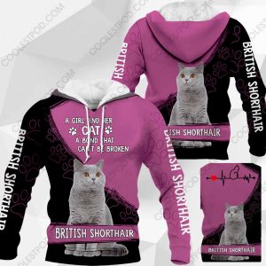 British Shorthair - A Girl And Her Cat - 0489-241219