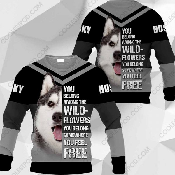 Husky You Belong Among The Wildflowers Vr2-0489-171219