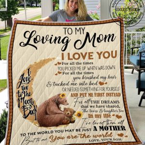 To My Loving Mom I Love You - Vr2 - Quilt - 061219