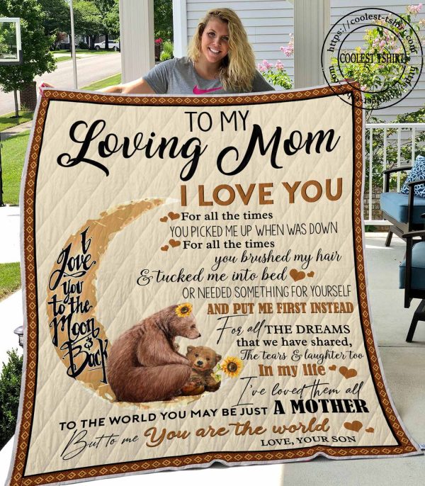 To My Loving Mom I Love You - Vr2 - Quilt - 061219