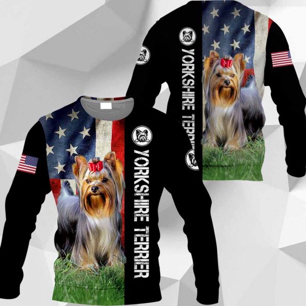 Yorkshire Terrier - American Flag - 281219