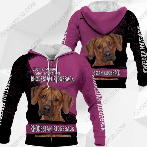 Just A Woman Who Loves Her Rhodesian Ridgeback Vr2 0489 161219