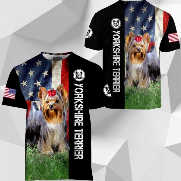 Yorkshire Terrier - American Flag - 281219