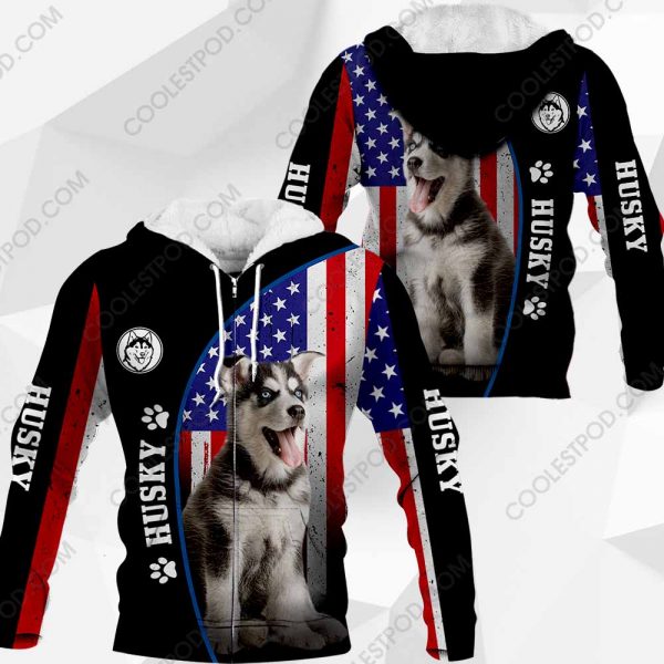 Husky Flag All Over Printed  Vr2 - M0402 - 121219