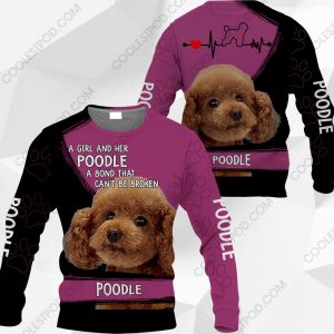 A Girl And Her Poodle A Bond That Can't Be Broken-0489-301119