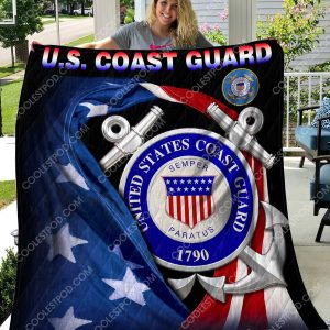 U.S. Coast Guard- American Flag - Quilt -1001-101219