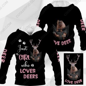 Just A Girl Who Loves Deers In Pocket - M0402 - 161219