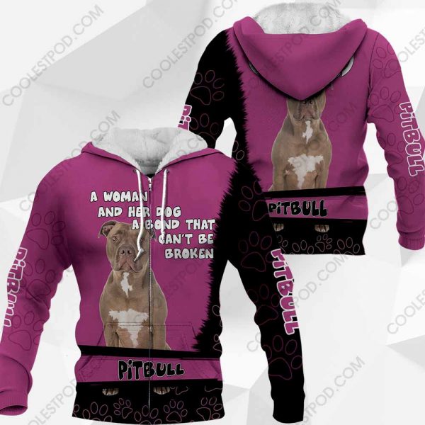 Pit Bull-A Woman And Her Dog A Bond That can't Be Broken-0489-201219