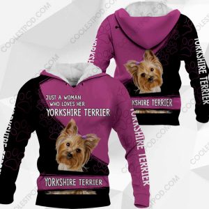 Just A Woman Who Loves Her Yorkshire Terrier Vr2 0489 051219