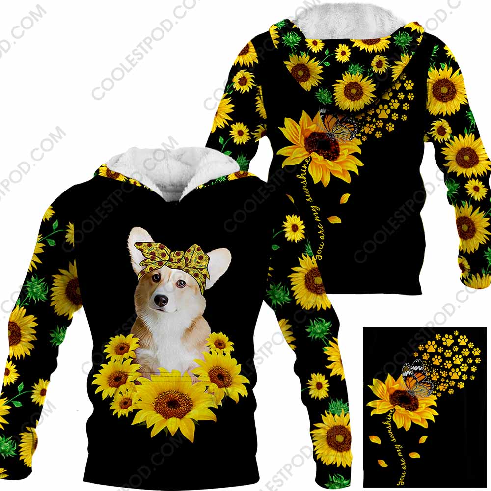 Welsh Corgi You Are My Sunshine Sunflower - M0402 - 281219