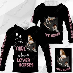 Just A Girl Who Loves American Paint Horse In Pocket - M0402 - 161219