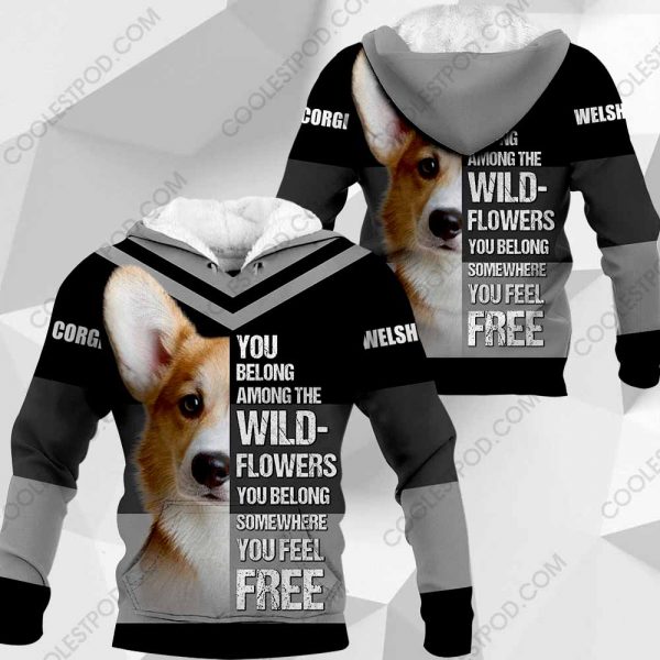 Welsh Corgi  You Belong Among The Wildflowers Vr2-0489-171219