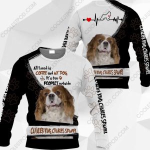 Cavalier King Charles Spaniel-All I Need Is Coffee And My Dog-0489-171219