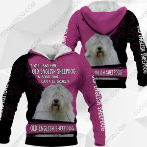 A Girl And Her Old English Sheepdog A Bond That Can't Be Broken-0489-301119