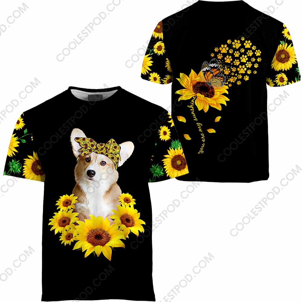 Welsh Corgi You Are My Sunshine Sunflower - M0402 - 281219
