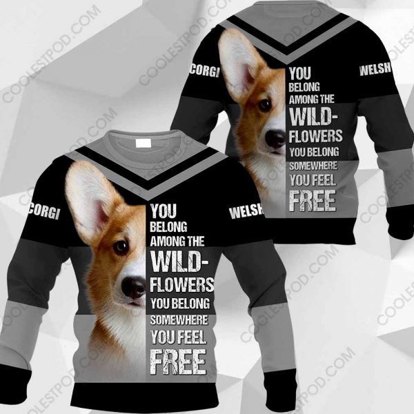 Welsh Corgi  You Belong Among The Wildflowers Vr2-0489-171219