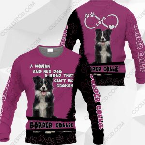Border Collie-A Woman And Her Dog A Bond That can't Be Broken-0489-201219