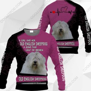 A Girl And Her Old English Sheepdog A Bond That Can't Be Broken-0489-301119