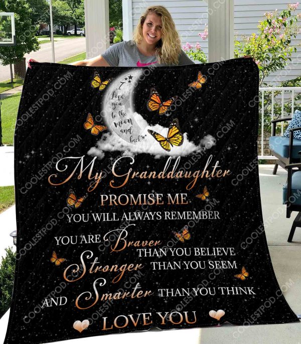 My Granddaughter Promise Me You Will Always Remember - Quilt - 1001 - 201219