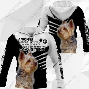 Yorkshire Terrier - A Woman Cannot Survive On Wine Alone - 0489 - 301219