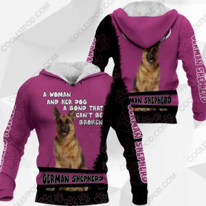 German Shepherd-A Woman And Her Dog A Bond That can't Be Broken-0489-201219