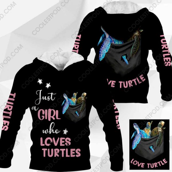 Just A Girl Who Loves Turtles In Pocket - M0402 - 231219