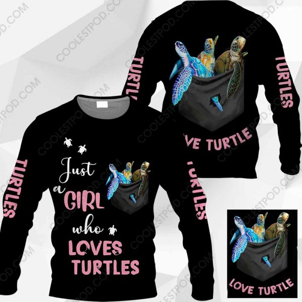 Just A Girl Who Loves Turtles In Pocket - M0402 - 231219