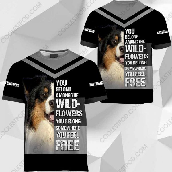 Australian Shepherd You Belong Among The Wildflowers Vr2-0489-171219