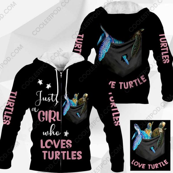 Just A Girl Who Loves Turtles In Pocket - M0402 - 231219