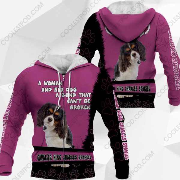 Cavalier King Charles Spaniel-A Woman And Her Dog A Bond That can't Be Broken-0489-201219