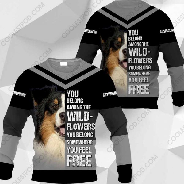 Australian Shepherd You Belong Among The Wildflowers Vr2-0489-171219