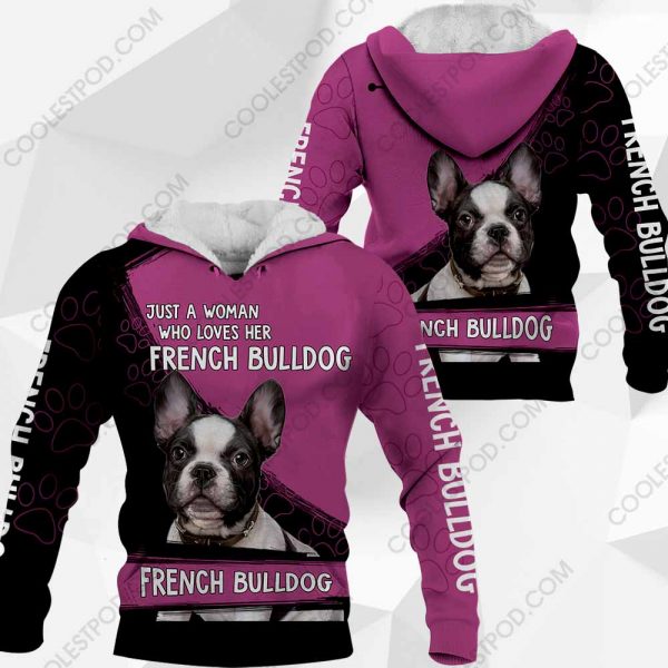 Just A Woman Who Loves Her French Bulldog Vr2 0489 051219