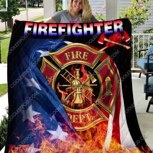 FireFighter - American Flag - Quilt -1001-101219