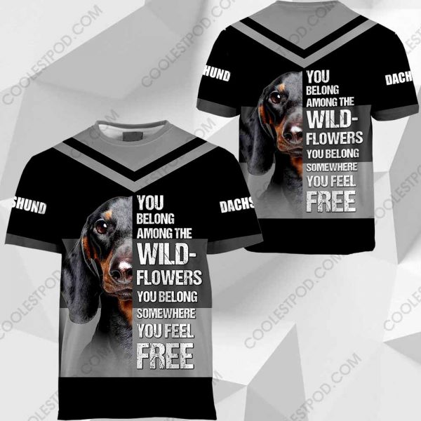 Dachshund You Belong Among The Wildflowers Vr2-0489-171219