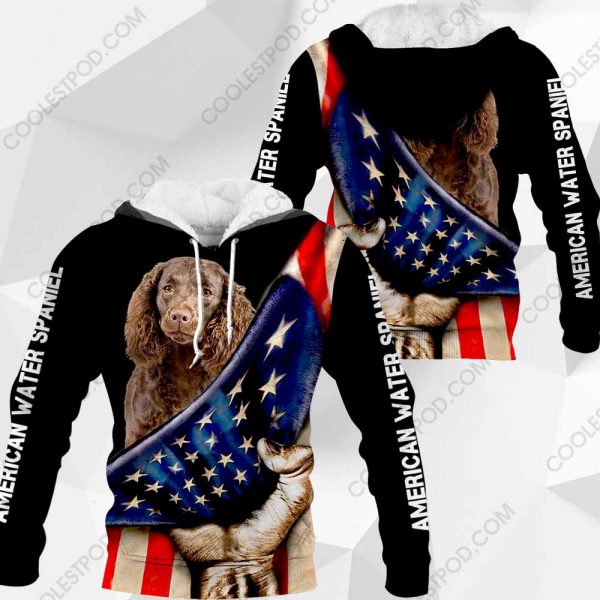 American Water Spaniel - Flag - 0489-261219