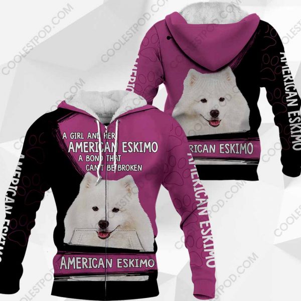 A Girl And Her American Eskimo A Bond That Can't Be Broken-0489-301119