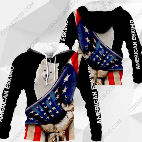 American Eskimo - Flag - 0489-261219