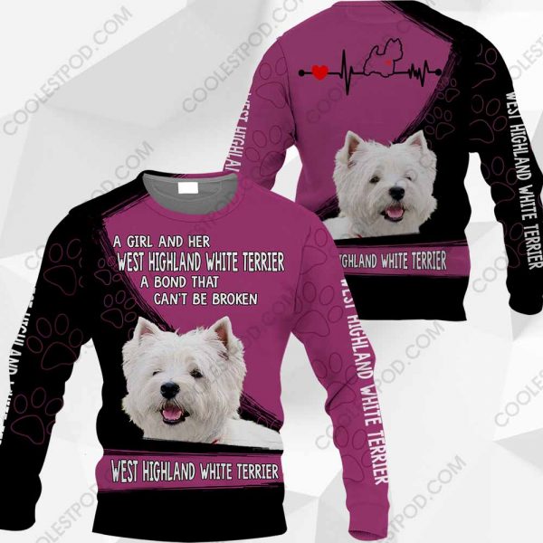 A Girl And Her West Highland White Terrier A Bond That Can't Be Broken-0489-301119