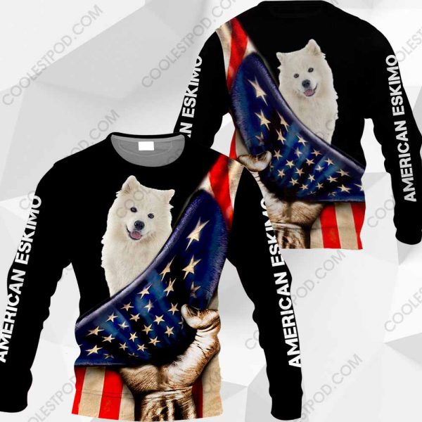 American Eskimo - Flag - 0489-261219