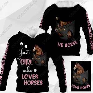 Just A Girl Who Loves American Quarter Horse In Pocket - M0402 - 161219