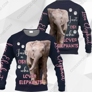 Just A Girl Who Loves Elephants In Pocket – M0402 - 191291